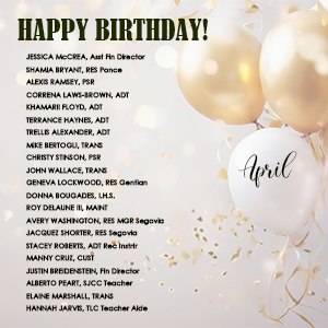 April Birthdays