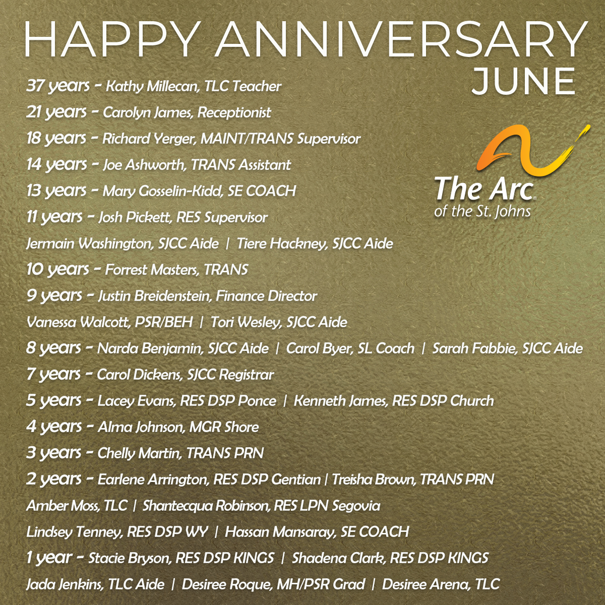 June Anniversaries