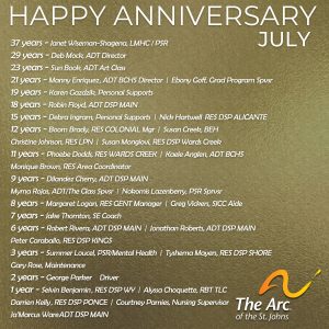 July Anniversaries
