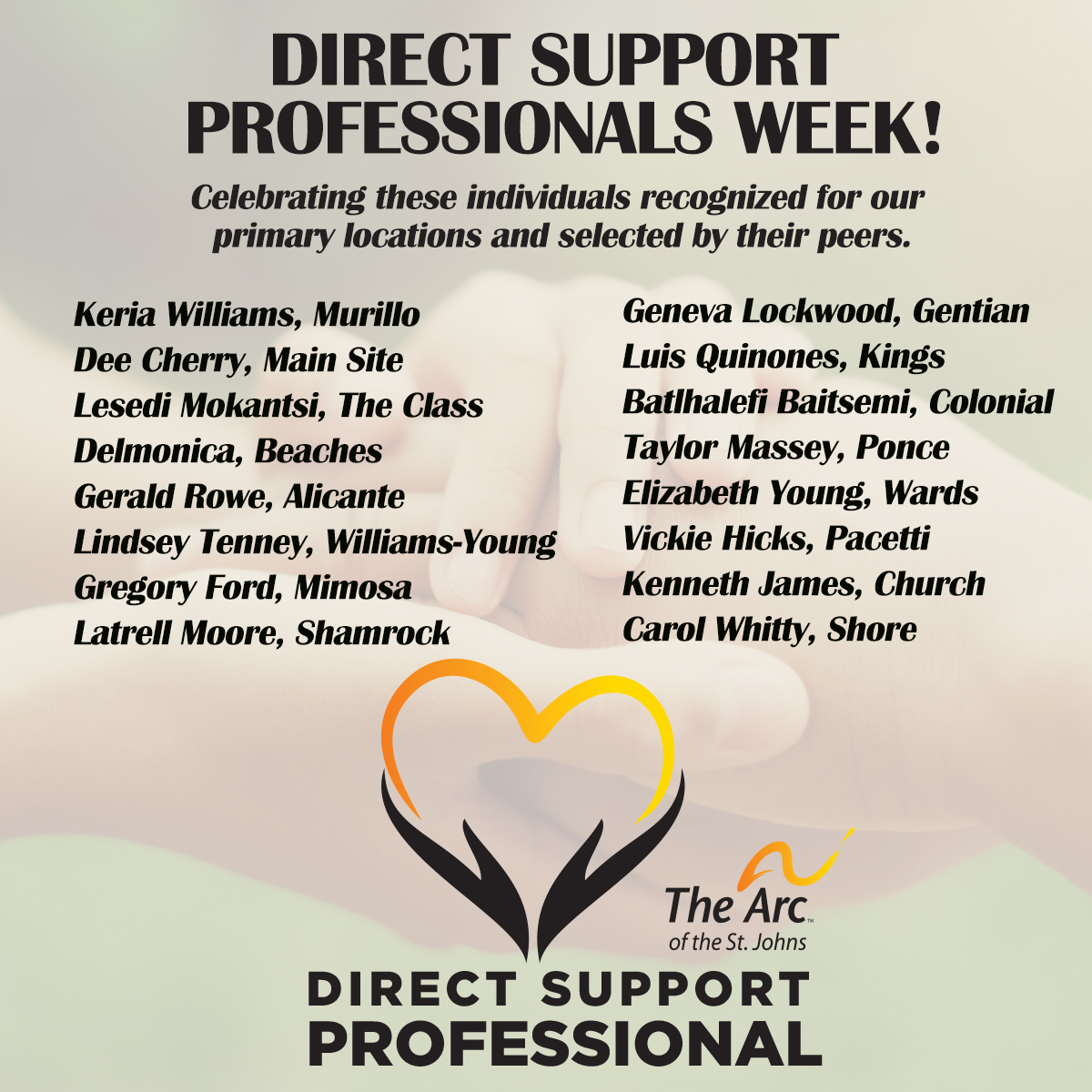 Direct Support Professionals Week