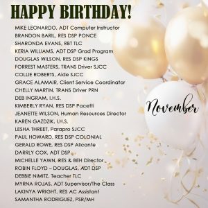 November Birthdays