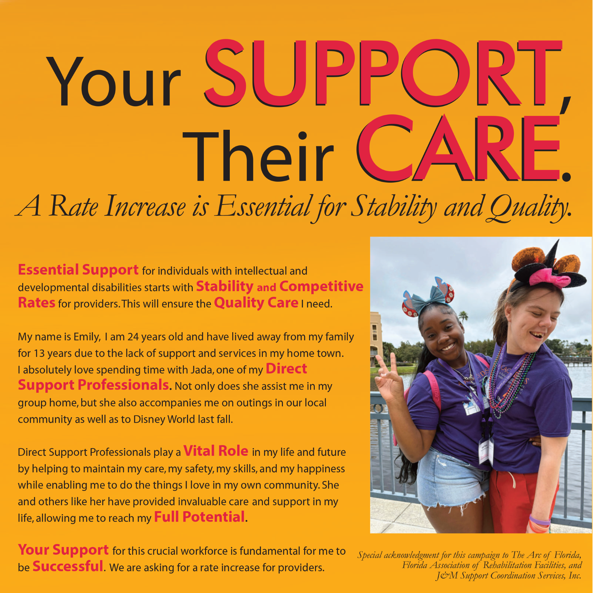 Your Support, Their Care